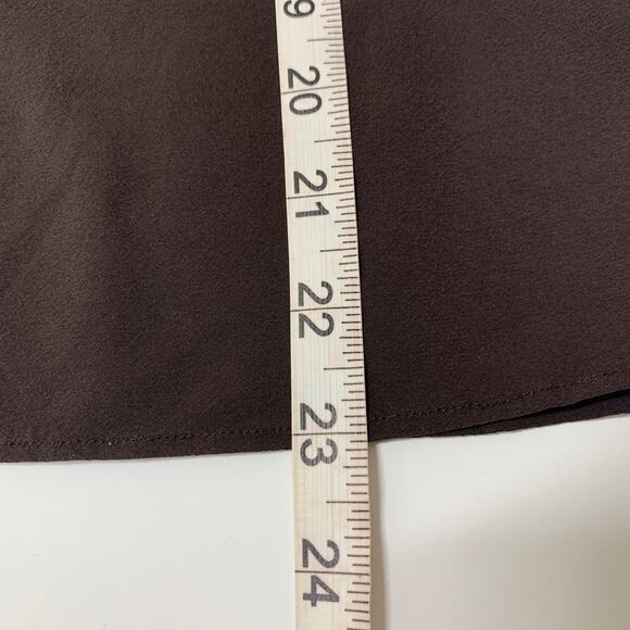 THEORY Black Long Sleeve Sheer Silk Blouse Medium - Picture 9 of 9